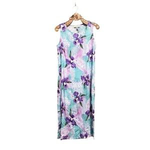 Bishop St Vintage Hawaiian Floral Tank Sundress XL